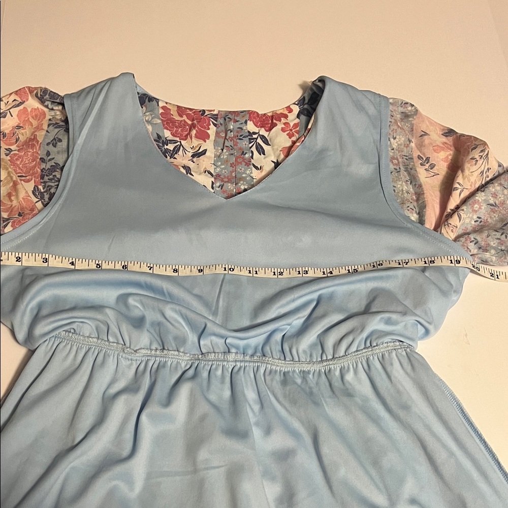 ANDREE BY UNIT Floral V-Neck Tunic in Pink and Blue
Mini Dress Size L EUC Boho - Picture 9 of 9